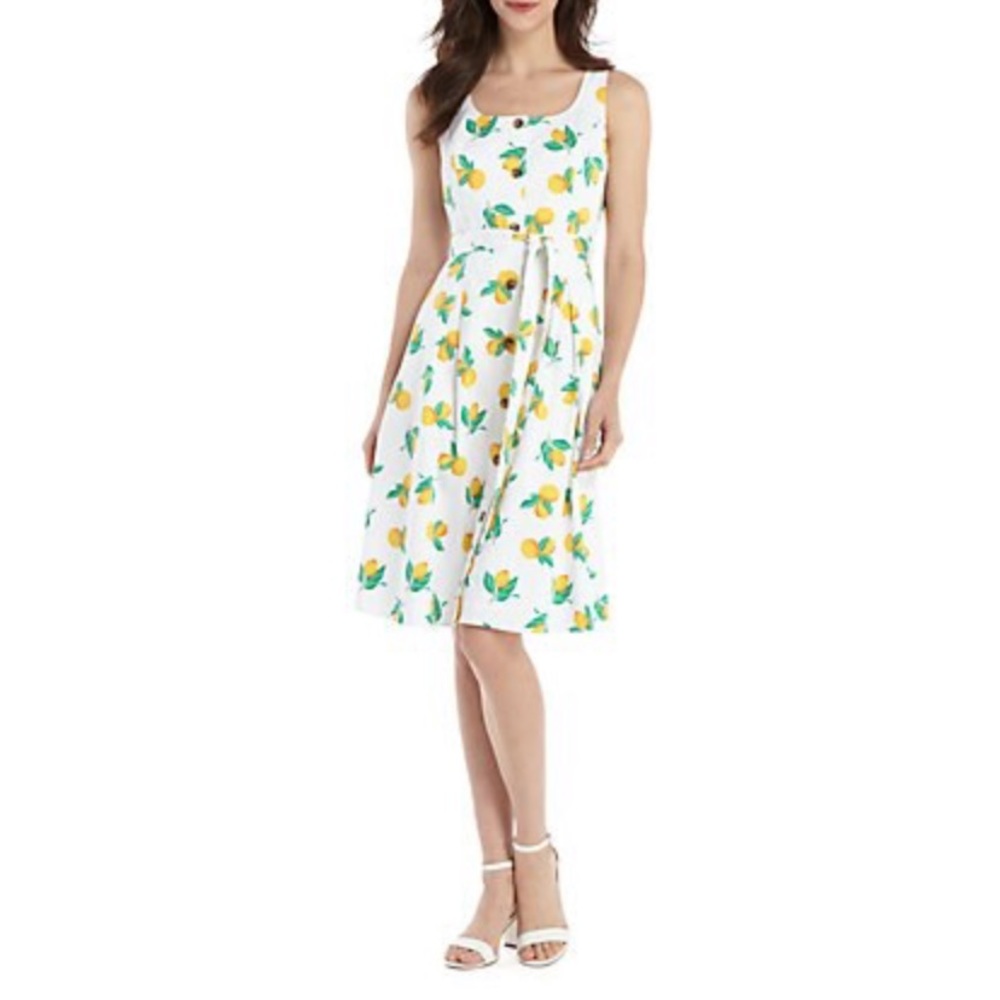 The Limited Lemon Grove Sleeveless Tie Waist Dress - Picture 2 of 6